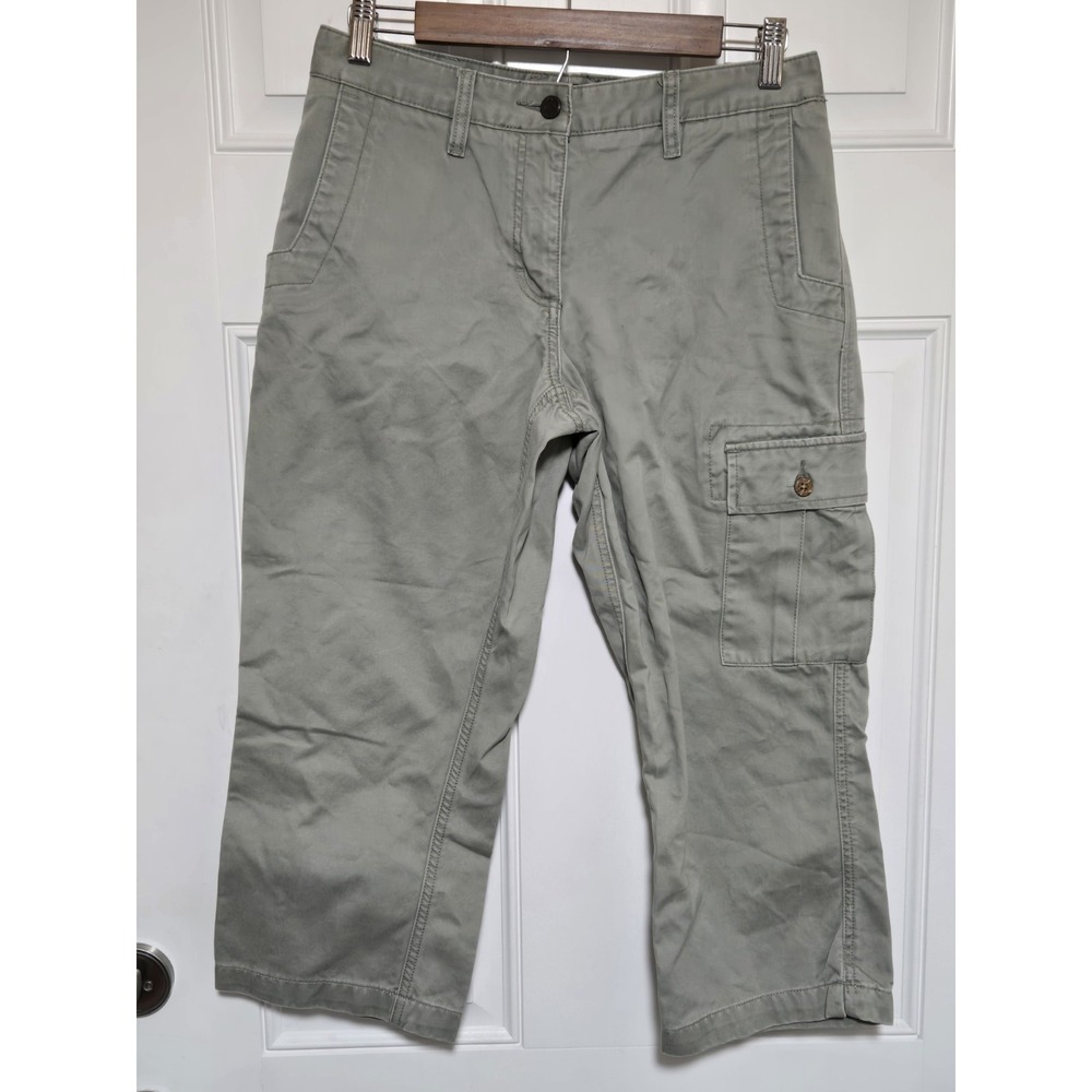 Mountain‎ Khakis Pants Womens Size 4 Cargo Capri Straight Beige Tan Hiking